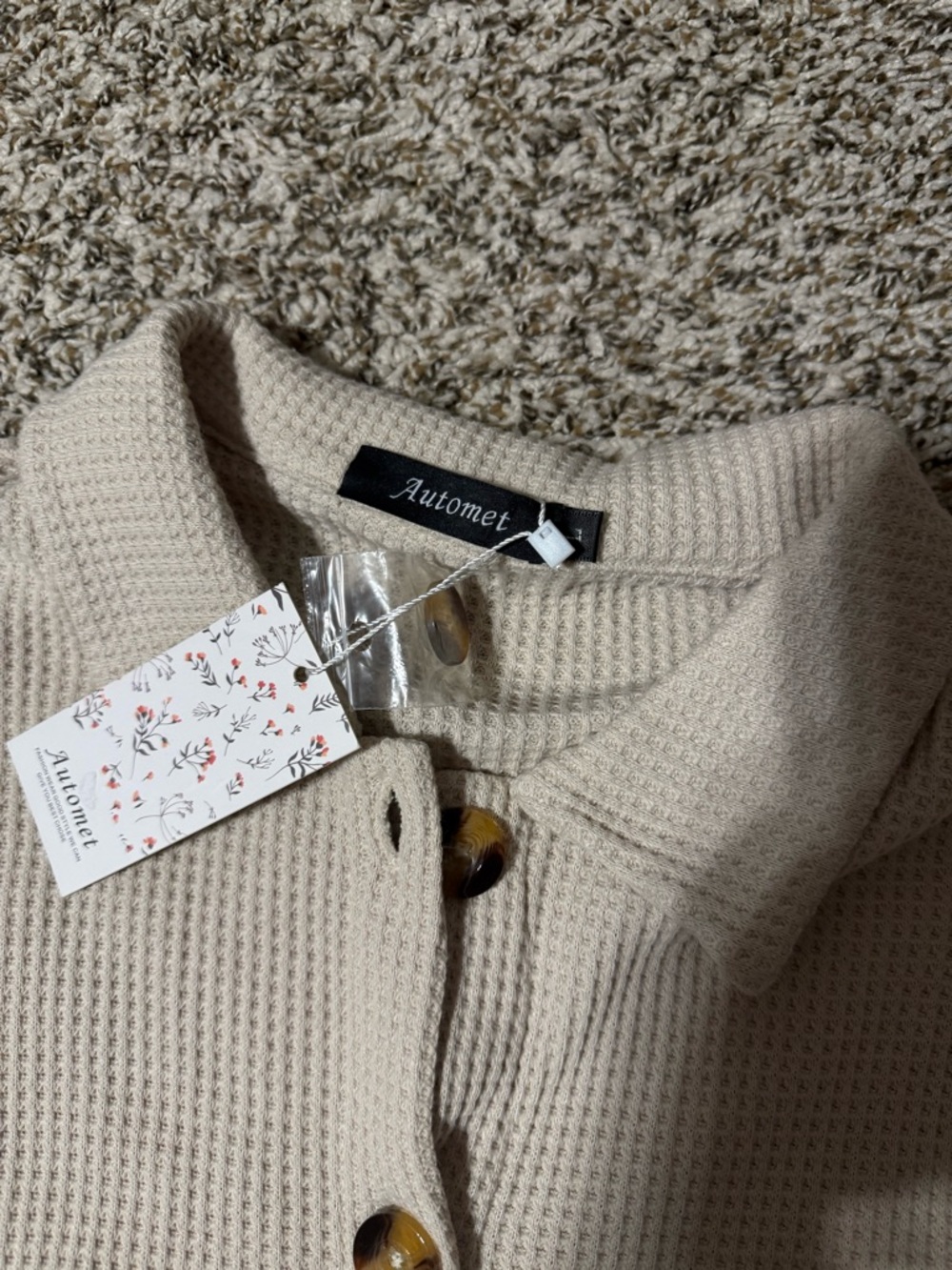 NWT Waffle Knit - Picture 3 of 5